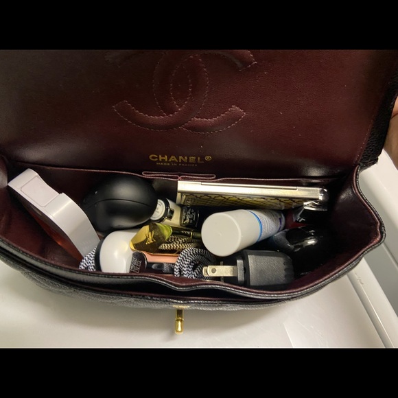 Classic Chanel Double Flap Black Caviar - Picture 8 of 11